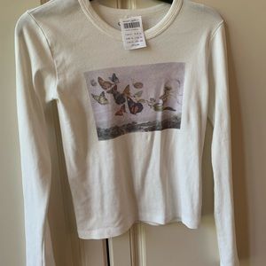 John Galt long sleeve butterfly t shirt